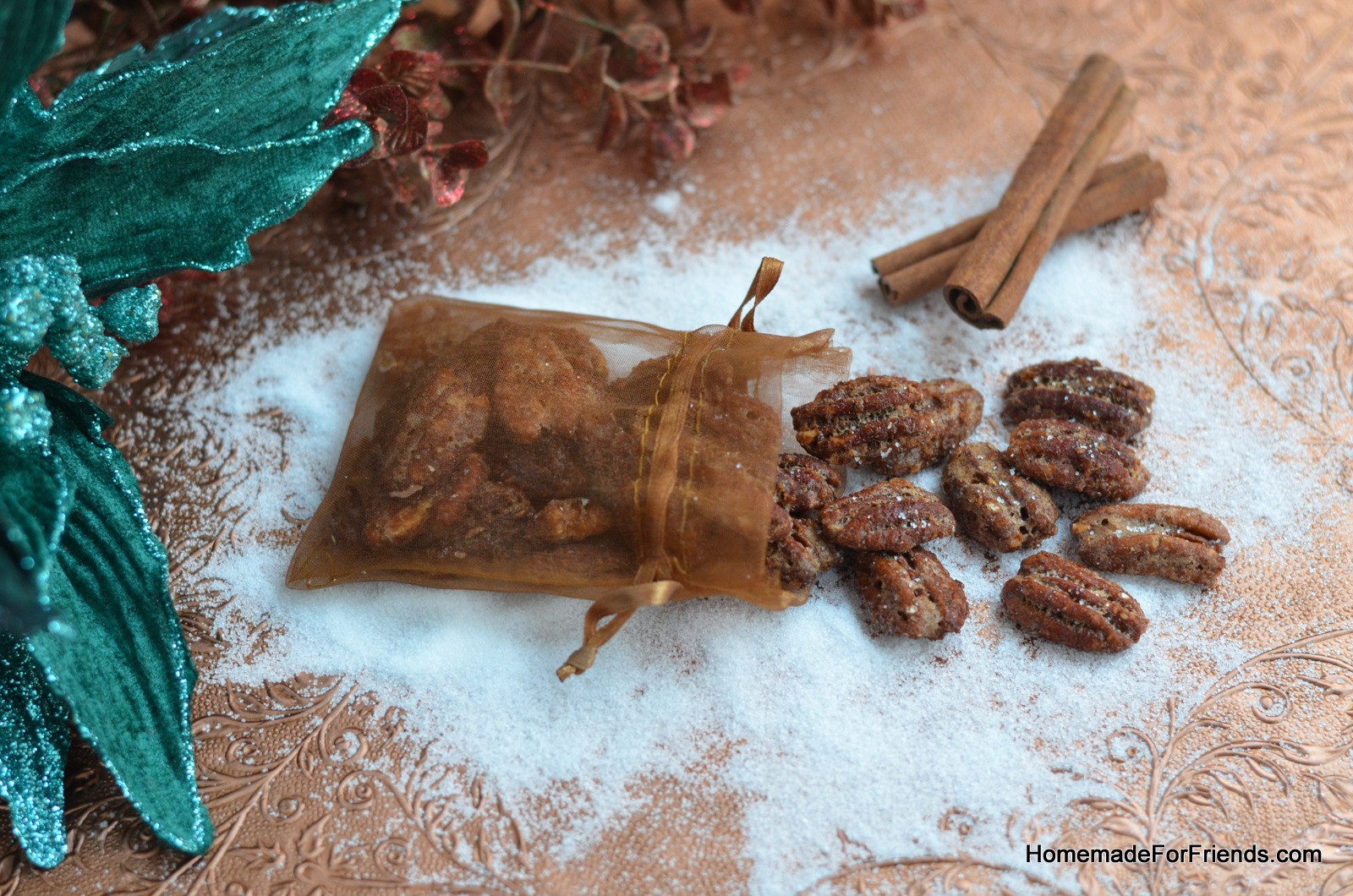 These candied pecans are so versatile: enjoy them on their own or as a topping over a favorite salad or dessert.